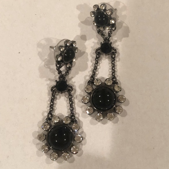Dangle Black Earrings - 2 pairs - Picture 2 of 13
